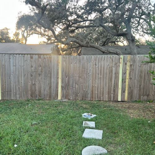 Contacted In-Home to help repair fence and install