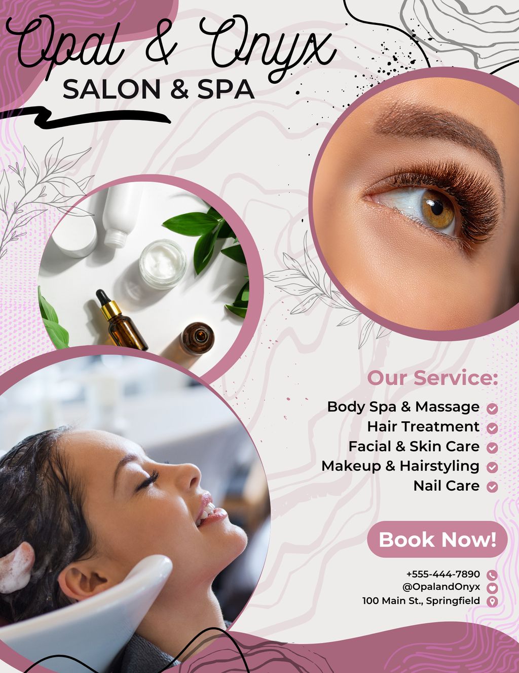 Graphic Design- Salon Flyer