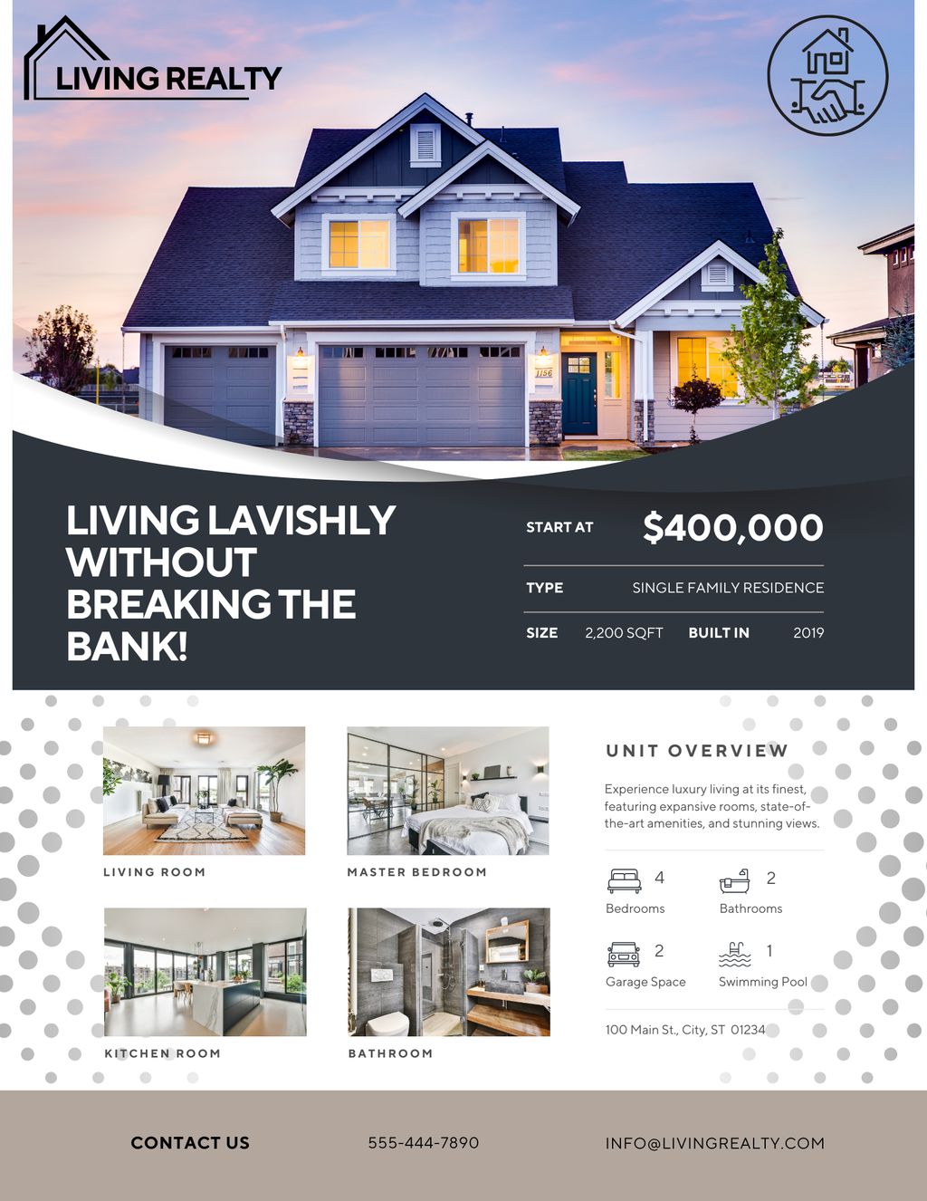 Graphic Design- Real Estate Flyer