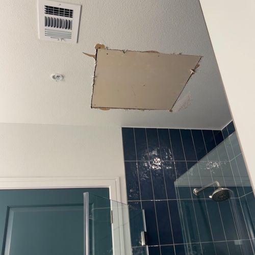 I recently had a leak in my ceiling coming down fr