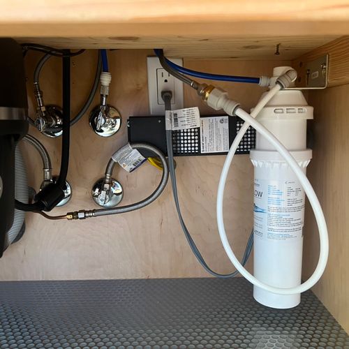 1-800-Plumbing installed an inline water filter fo