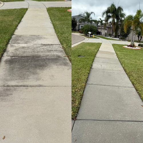 Edmund did a fantastic job pressure washing my dri