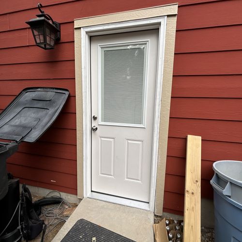 New door/frame installed