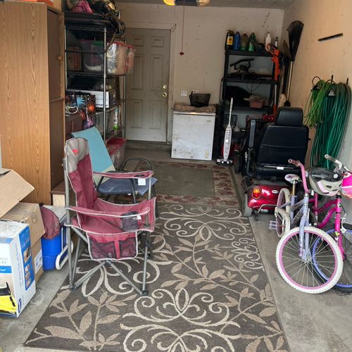 Garage clean out and organization after