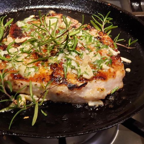 Rosemary garlic butter pork