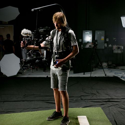 Sony FS Series on Gimbal in Studio