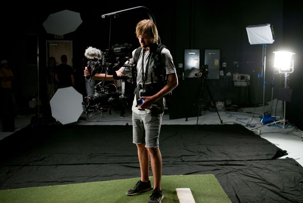 Sony FS Series on Gimbal in Studio