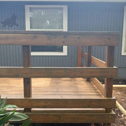 staining decks