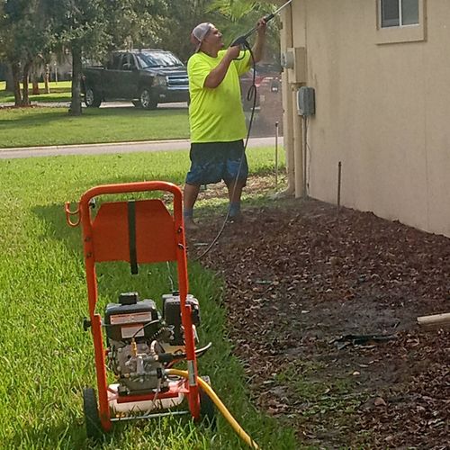 pressure washing