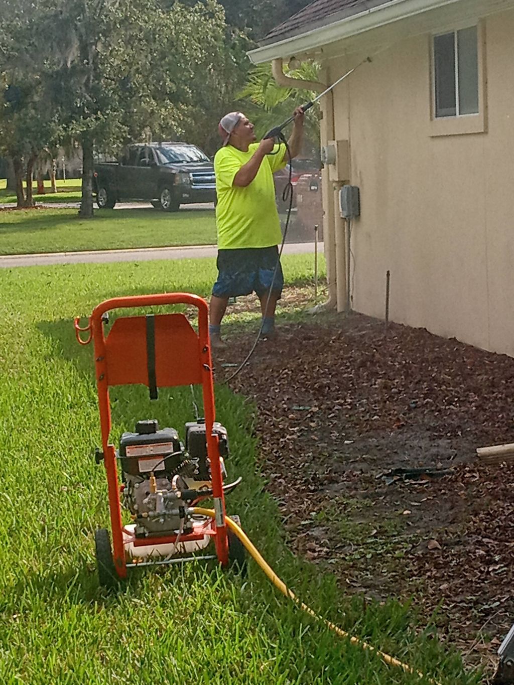 pressure washing