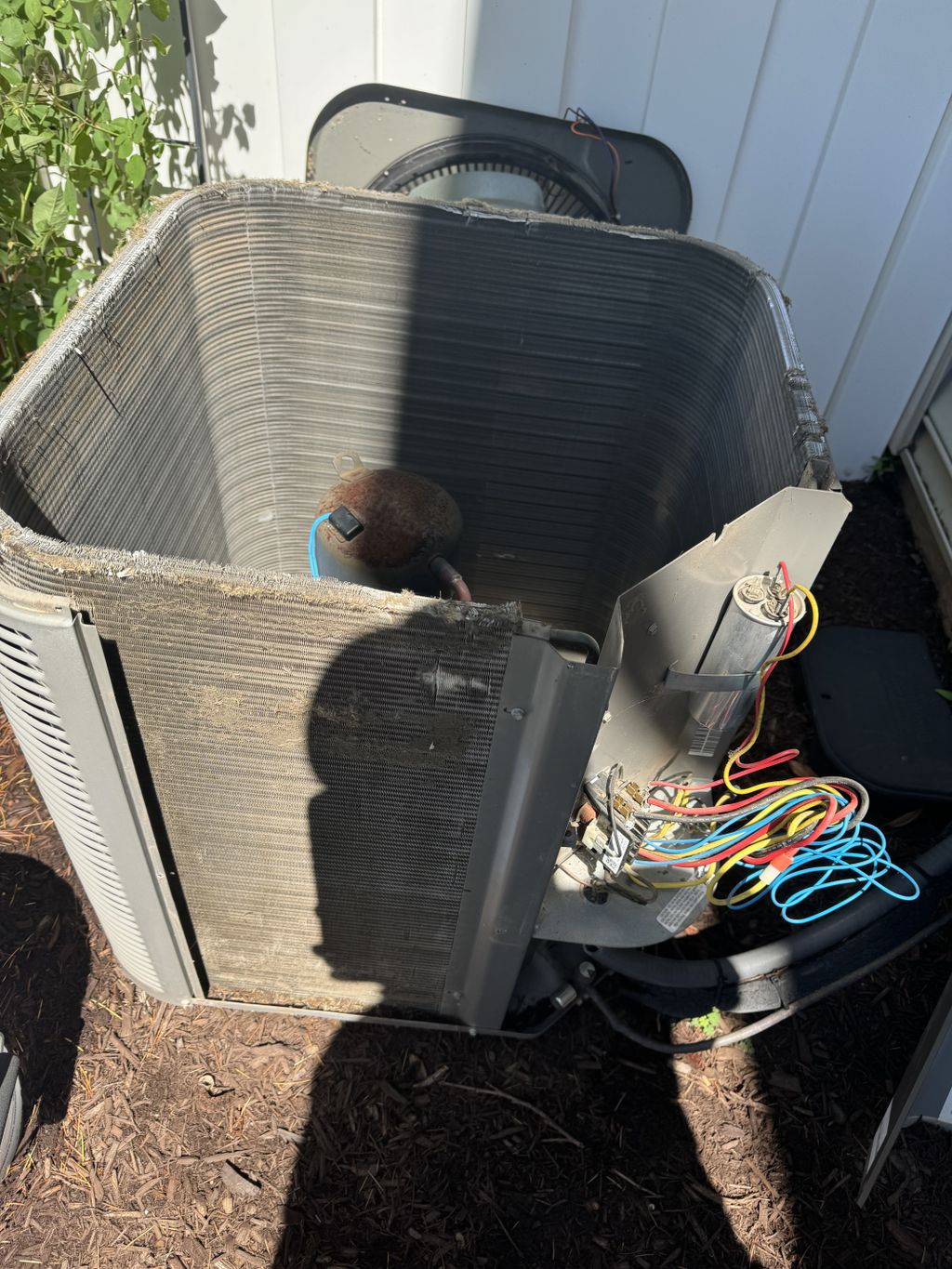 Cleaning dirty condenser 006 