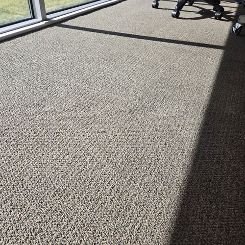 Commercial carpet after clean 