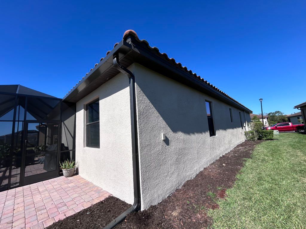 New exterior paint wall and soffit 