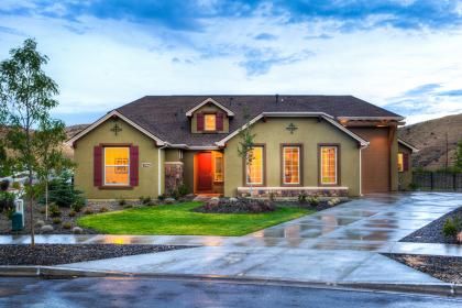 Driveway and sidewalks