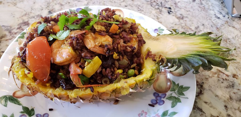 Shrimp Pineapple Riceberry fired rice