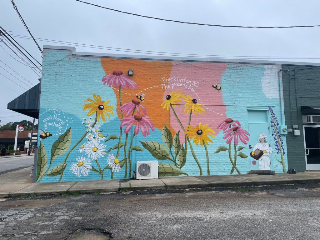 17’ x 35’ mural in Franklinton, NC