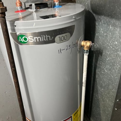 Garcia came out same day to do a water heater repl