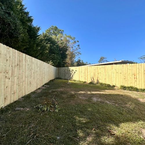 Fence installation 