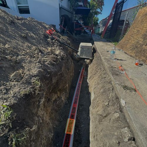 overhead to underground electrical services for an