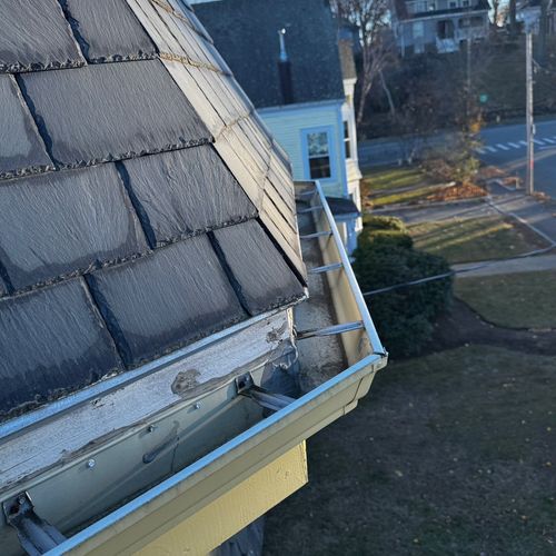 Clean gutters make the whole house feel better. Sk