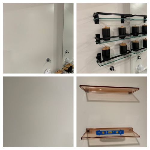 Shelves install