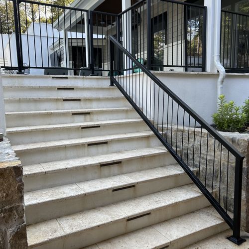 Pool side Handrail.