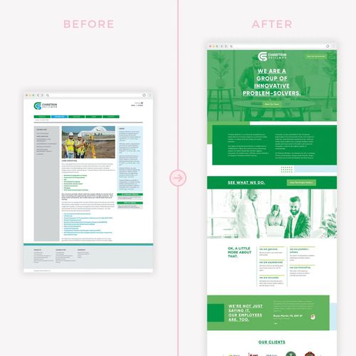 BEFORE & AFTER WEB DESIGN