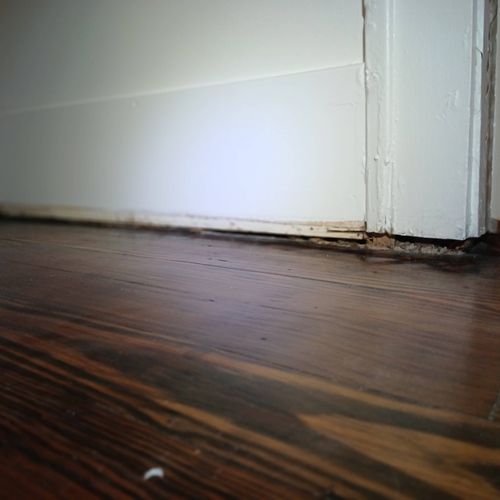 gap in floor and trim