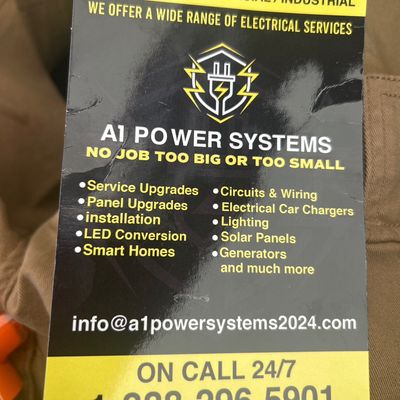 Avatar for A1 Power Systems LLC