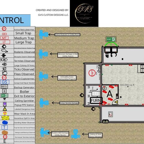 Floor Plan and Custom Legend