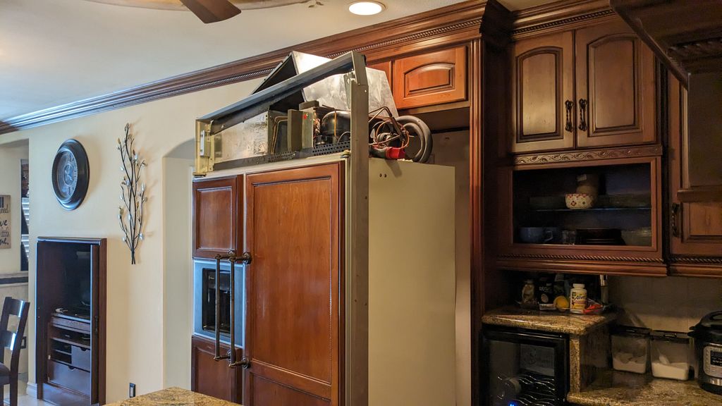 Rebuilt sealed system on built-in refregirator. 