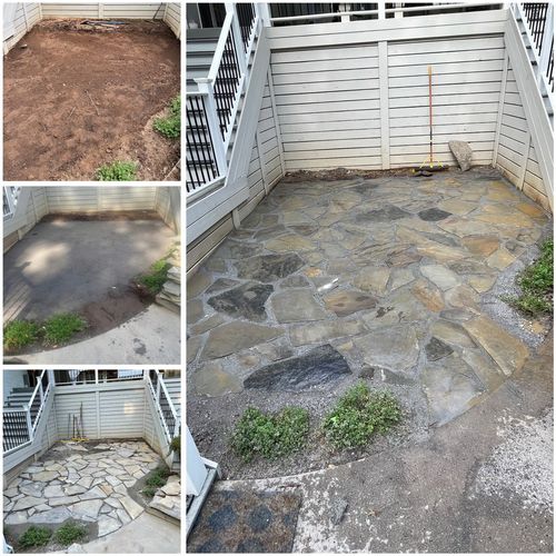 Flagstone Installation Process