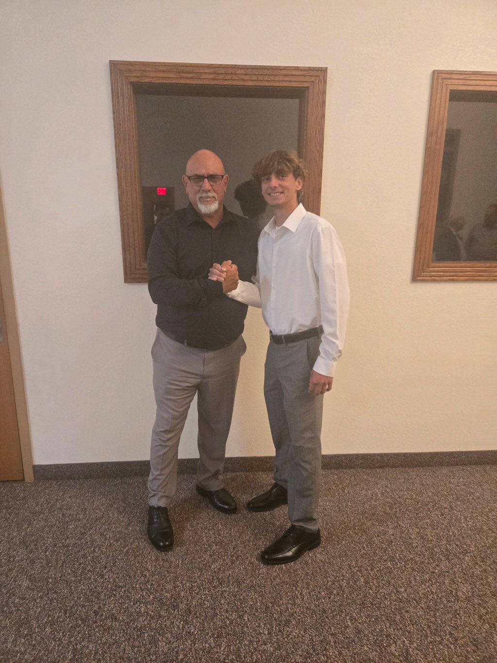 Business owner Blake on the right. Robert Matula w