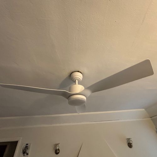 I recently had my ceiling fan replaced, and the ex