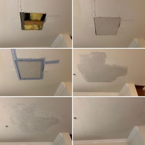 Mohsen repaired a hole in my drywall ceiling and r