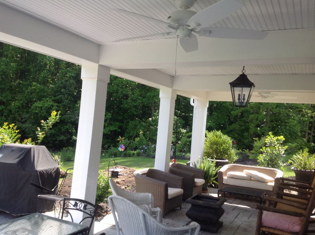 Patio under the deck 