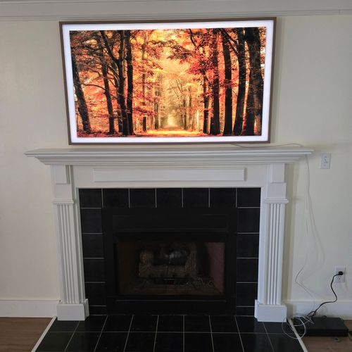 They did a fantastic job mounting my 65" Samsung f