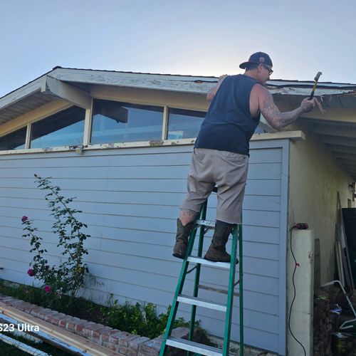 removing all fascia boards 