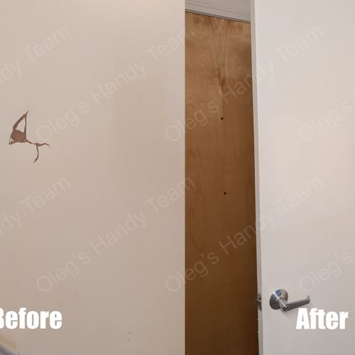 Seamless door repair