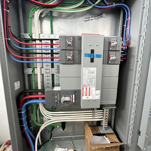 Distribution panel for commercial space 