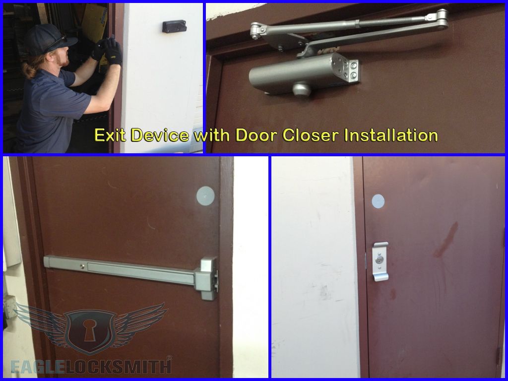 Exit Device with Door Closer Installation @ AZBIL 