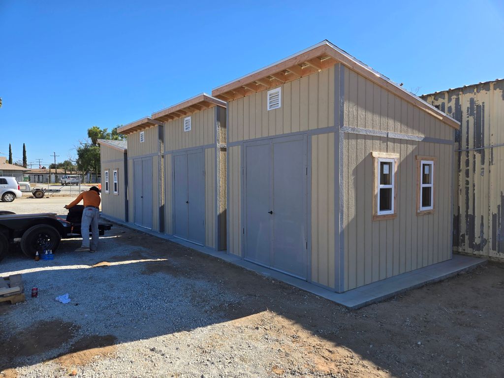 completion of storage shed built photo 3of4