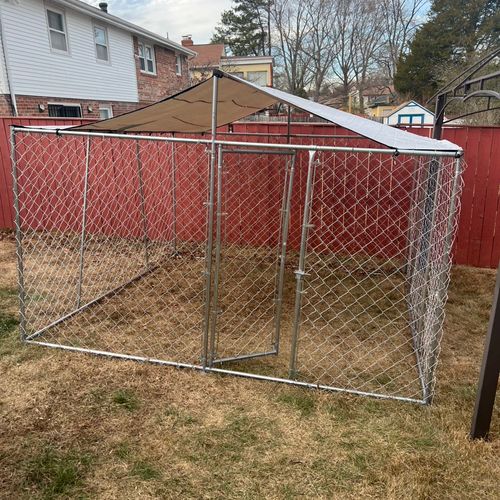 10x10 dog kennel