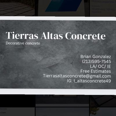 Avatar for Tierras Altas Concrete LLC