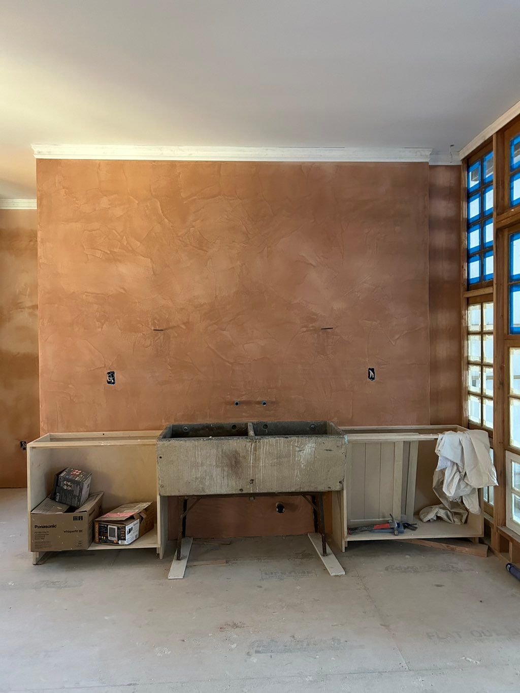 Veneer plaster walls 