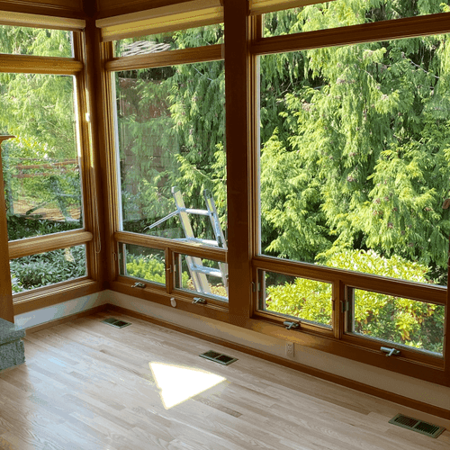 Exterior and interior window cleaning