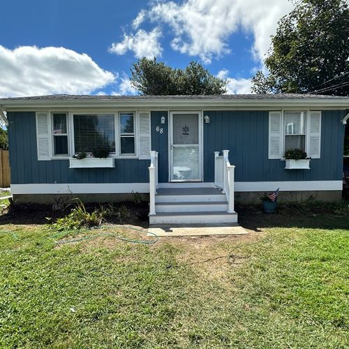 New front steps and facia around the house. 