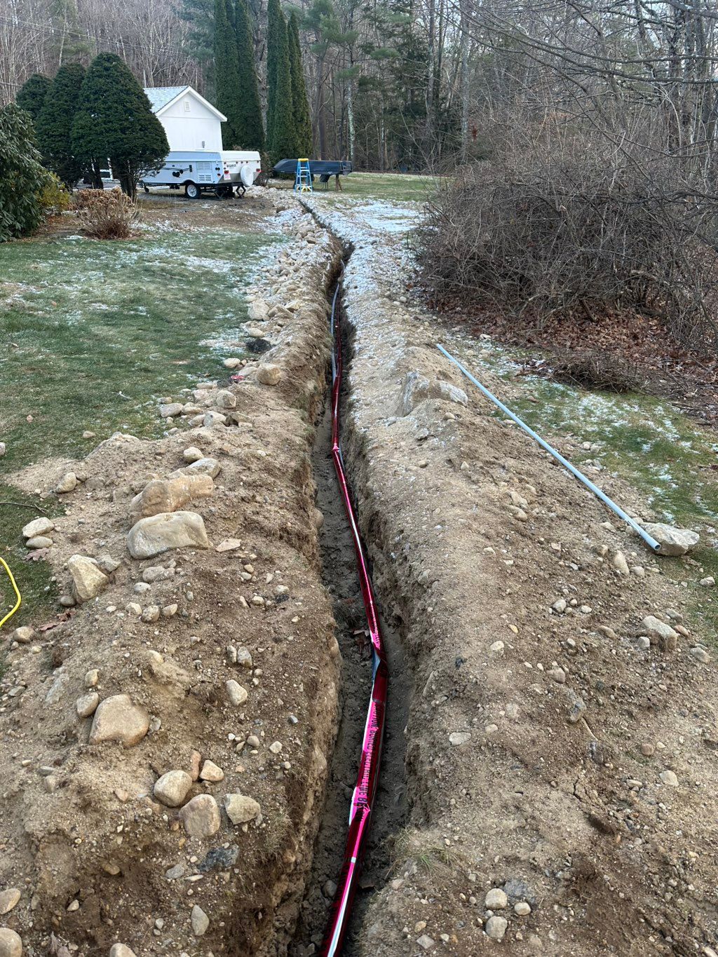 Underground electrical installation.