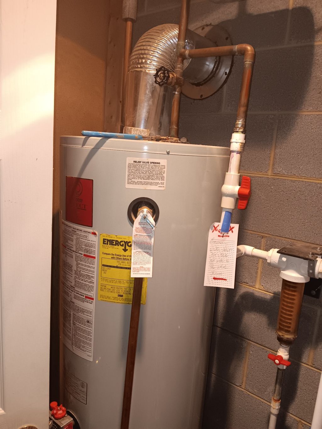 Water heater install