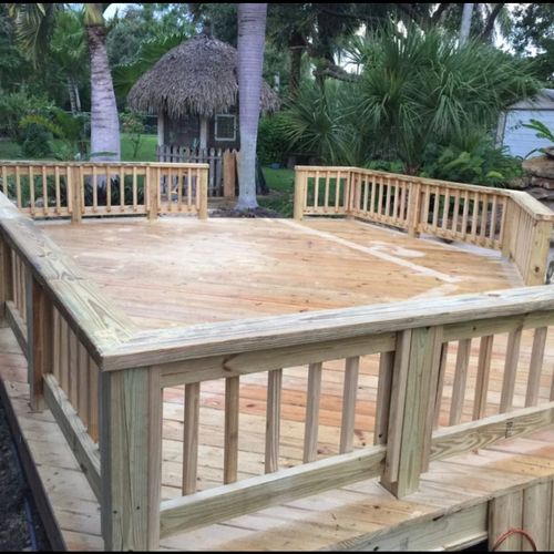 Construction and Installation of Patio Decks.